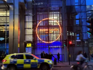 SUSHISAMBA LONDON | Bespoke illuminated signage | The Light Lab