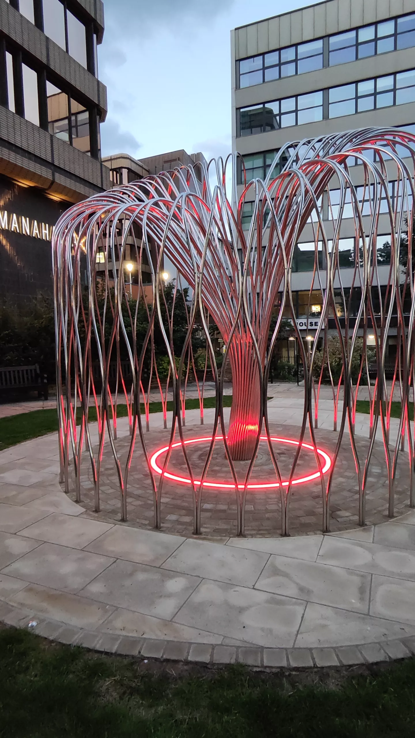 Sheffied Covid Memorial | Bespoke illuminated sculpture | The Light Lab