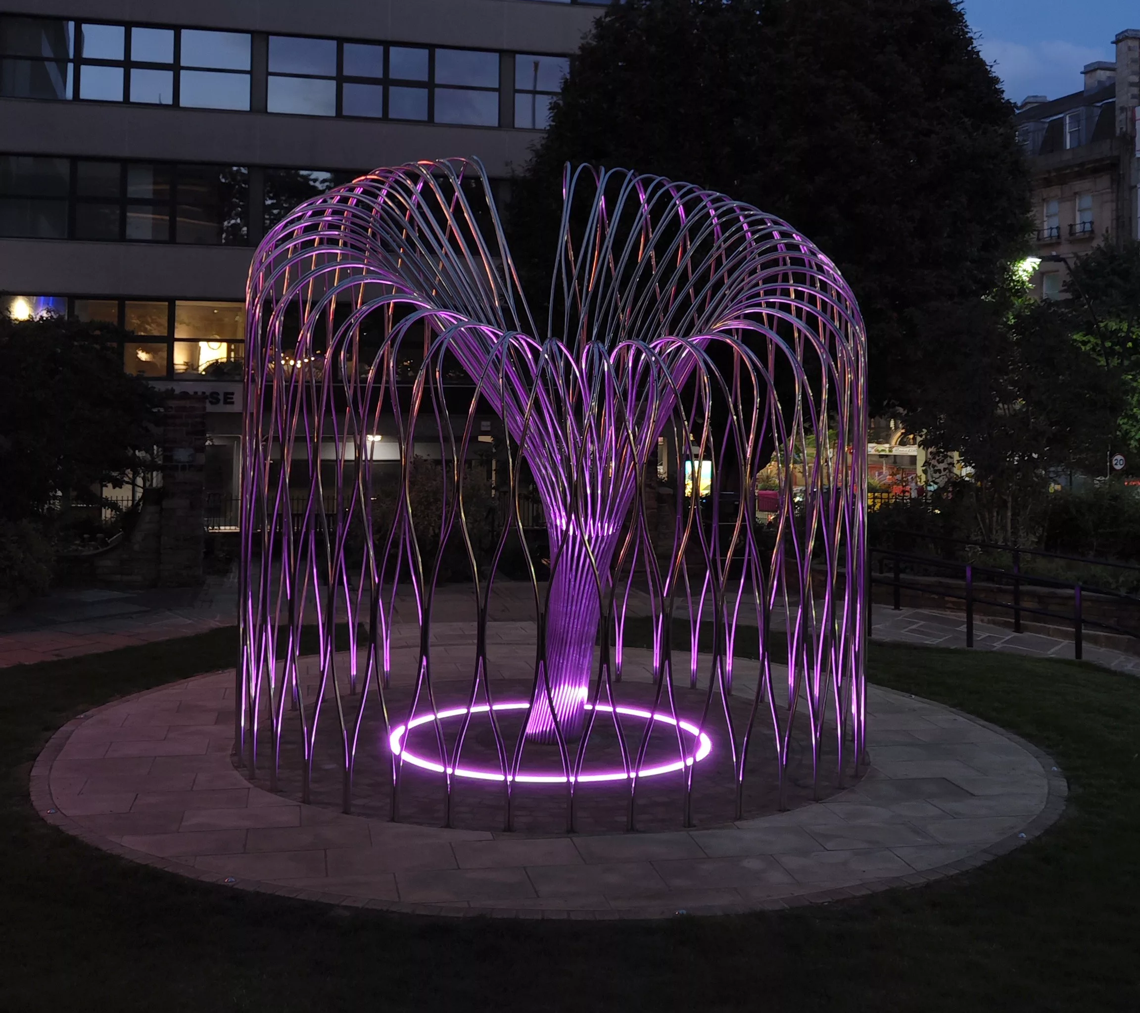 Sheffied Covid Memorial | Bespoke illuminated sculpture | The Light Lab