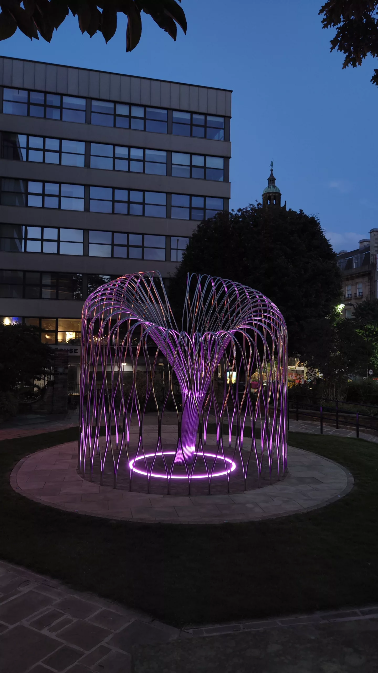 Sheffied Covid Memorial | Bespoke illuminated sculpture | The Light Lab