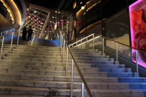 St James Quarter Edinburgh | Bespoke hospitality lighting | Glowrail LED handrail | The Light Lab