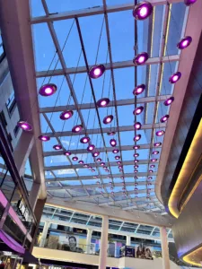 The Light Lab | St James Quarter | Luminosity bespoke ceiling feature pendants | Custom retail lighting