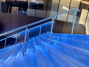 St James Quarter Edinburgh | Bespoke retail lighting | Custom Glowrail LED handrail RGBW | The Light Lab