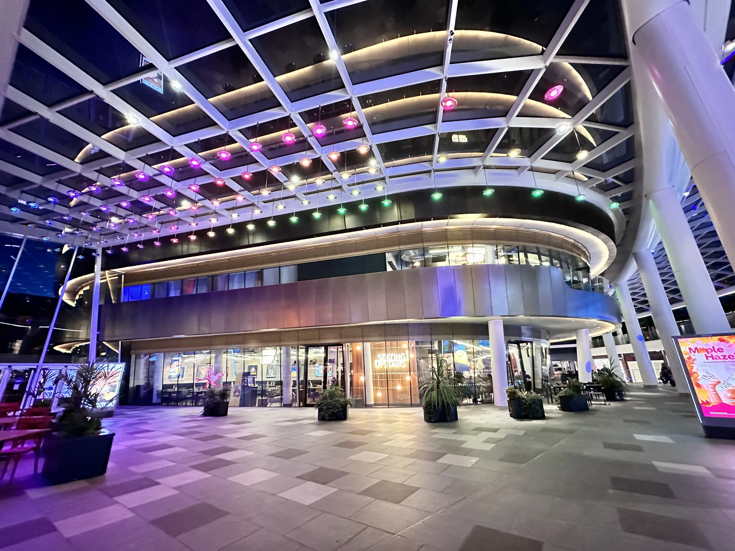 The Light Lab | St James Quarter | Luminosity bespoke ceiling feature pendants | Custom retail lighting