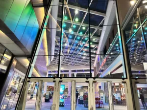 The Light Lab | St James Quarter | Luminosity bespoke ceiling feature pendants | Custom retail lighting