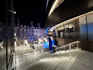 St James Quarter Edinburgh | Bespoke retail lighting | Custom Glowrail LED handrail RGBW | The Light Lab