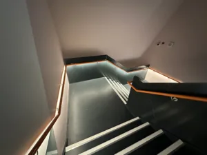 Aviva | Hospitality lighting | Bespoke LED handrail | The Light Lab