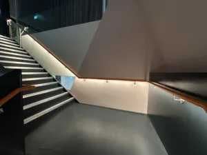 Aviva | Hospitality lighting | Bespoke LED handrail | The Light Lab