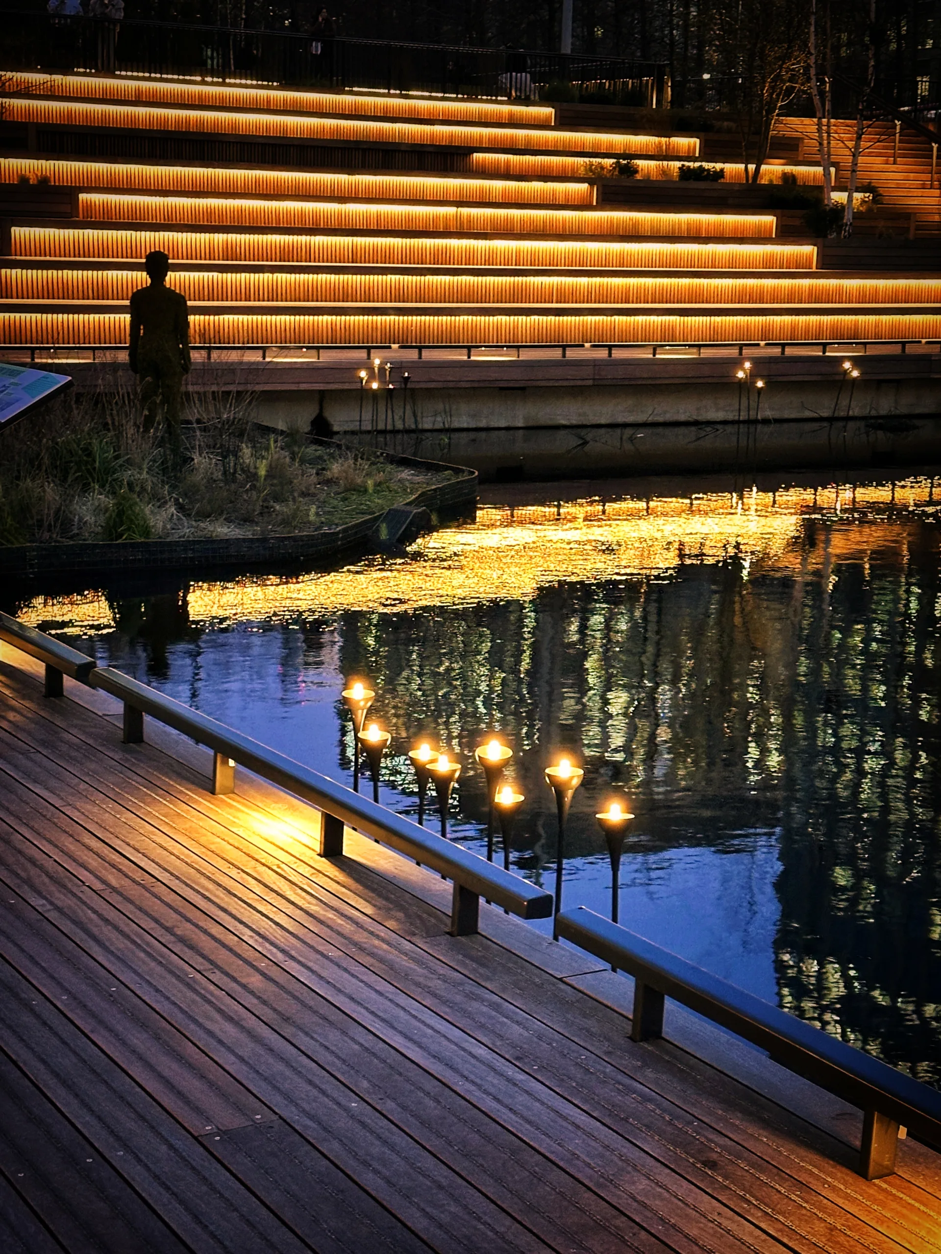 Eden Dock, Canary Wharf, Bespoke reed lighting, The Light Lab