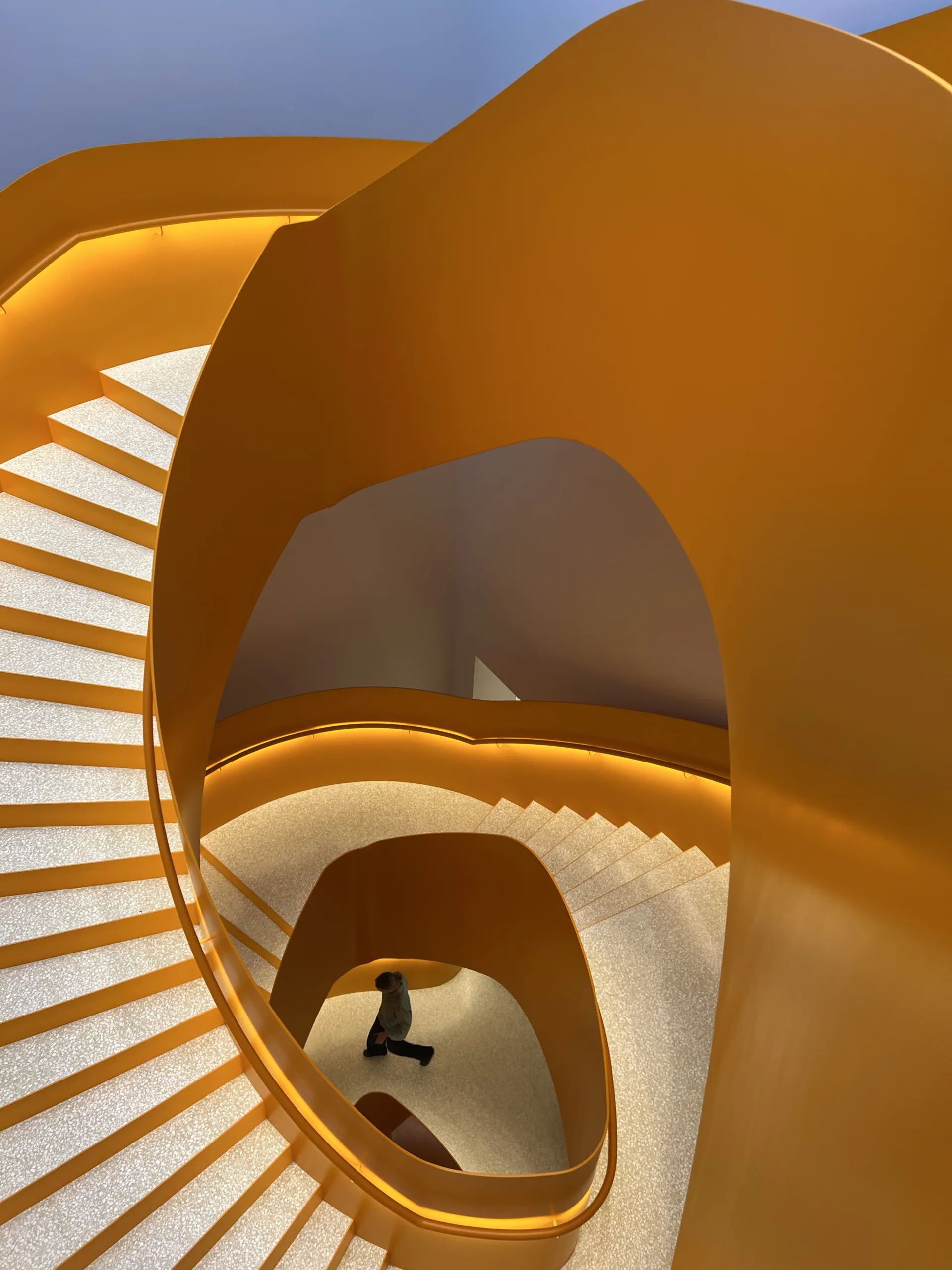 Pomo, Trondheim Norway, Museum lighting, Glowrail LED handrail lighting, custom fabrication and installation | The Light Lab