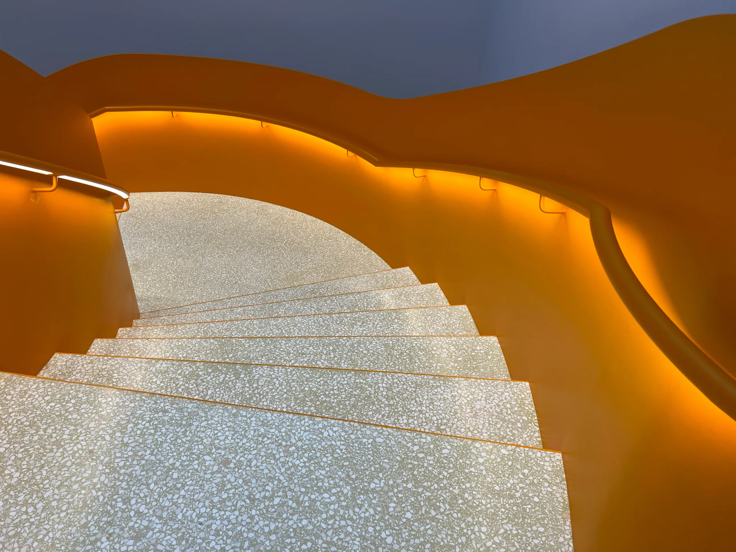 Pomo, Trondheim Norway, Museum lighting, Glowrail LED handrail lighting, custom fabrication and installation | The Light Lab